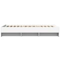 Miniatyrbilde 7 av 11: vidaXL Sengeramme hvit 90x200 cm konstruert tre