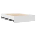 Miniatyrbilde 8 av 11: vidaXL Sengeramme hvit 120x200 cm konstruert tre
