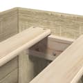 Miniatyrbilde 10 av 11: vidaXL Sengeramme uten madrass sonoma eik 75x190 cm konstruert tre
