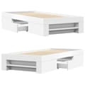 Miniatyrbilde 9 av 11: vidaXL Sengeramme hvit 75x190 cm konstruert tre