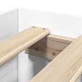 Miniatyrbilde 10 av 11: vidaXL Sengeramme hvit 75x190 cm konstruert tre