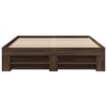 Miniatyrbilde 6 av 11: vidaXL Sengeramme uten madrass brun eik 120x190 cm konstruert tre