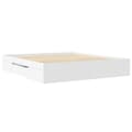 Miniatyrbilde 8 av 11: vidaXL Sengeramme hvit 200x200 cm konstruert tre