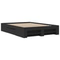 Miniatyrbilde 3 av 11: vidaXL Sengeramme svart 140x190 cm konstruert tre