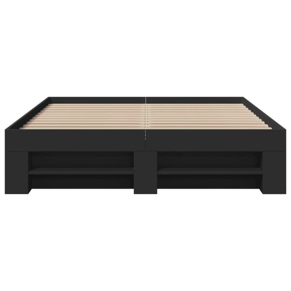 vidaXL Sengeramme svart 140x190 cm konstruert tre