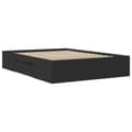 Miniatyrbilde 8 av 11: vidaXL Sengeramme svart 140x190 cm konstruert tre