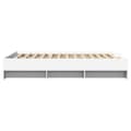 Miniatyrbilde 7 av 11: vidaXL Sengeramme hvit 140x200 cm konstruert tre
