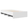 Miniatyrbilde 8 av 11: vidaXL Sengeramme hvit 75x190 cm konstruert tre