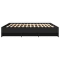 Miniatyrbillede 7 af 11: vidaXL sengestel 180x200 cm konstrueret træ sort