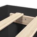 Miniatyrbillede 9 af 11: vidaXL sengestel 180x200 cm konstrueret træ sort