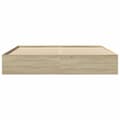Miniatyrbilde 6 av 11: vidaXL Sengeramme uten madrass sonoma eik 200x200 cm konstruert tre