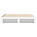 Miniatyrbilde 6 av 11: vidaXL Sengeramme uten madrass hvit 180x200 cm konstruert tre
