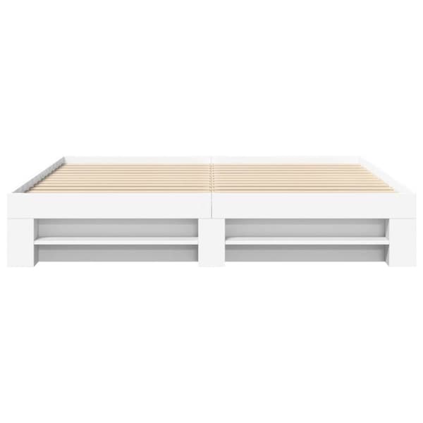 vidaXL Sengeramme uten madrass hvit 180x200 cm konstruert tre
