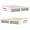 Miniatyrbilde 9 av 11: vidaXL Sengeramme uten madrass hvit 180x200 cm konstruert tre