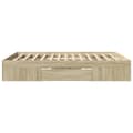 Miniatyrbilde 7 av 11: vidaXL Sengeramme uten madrass sonoma eik 150x200 cm konstruert tre
