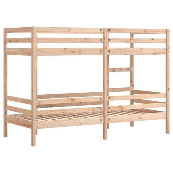 vidaXL Våningssäng utan madrass 90x190 cm massiv furu