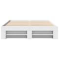 Miniatyrbilde 6 av 11: vidaXL Sengeramme hvit 135x190 cm konstruert tre