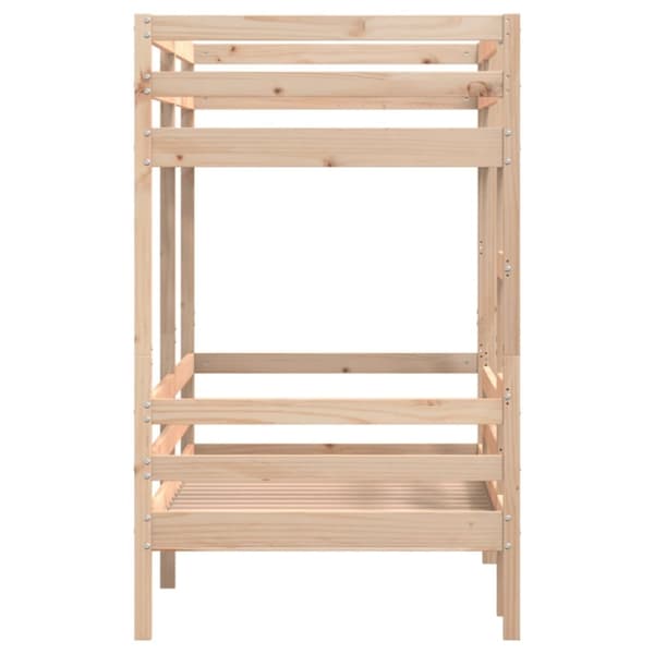 vidaXL køjeseng uden madras 90x200 cm massivt fyrretræ