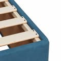 Miniatyrbilde 11 av 11: vidaXL Seng med madrass boksfjær mørkeblå 120x200 cm fløyel