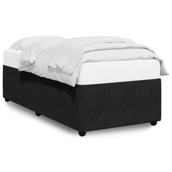 vidaXL Sengeramme svart 90x190 cm fløyel