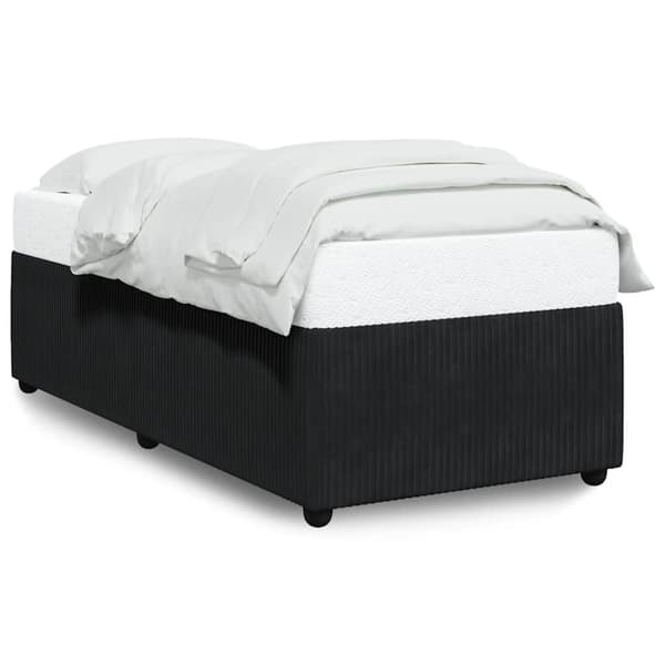vidaXL Sengeramme svart 90x200 cm fløyel