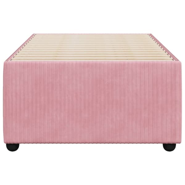 vidaXL sengeramme 80x200 cm fløjl pink