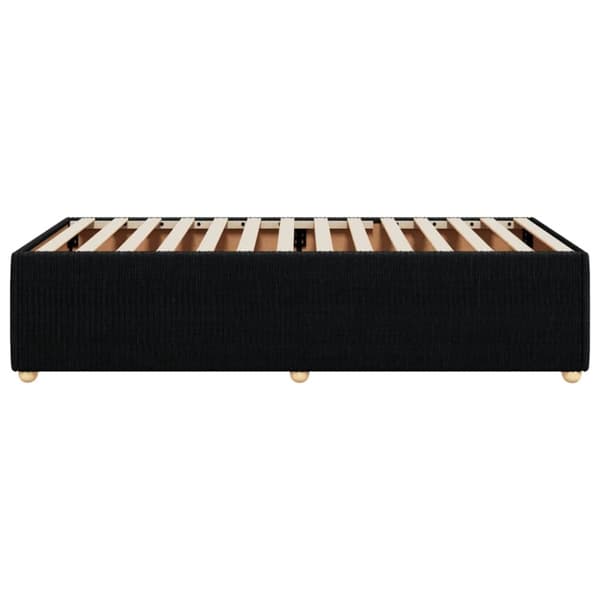 vidaXL Sengeramme svart 90x190 cm stoff