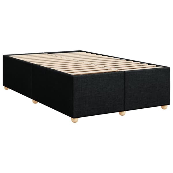 vidaXL Sengeramme svart 120x190 cm stoff