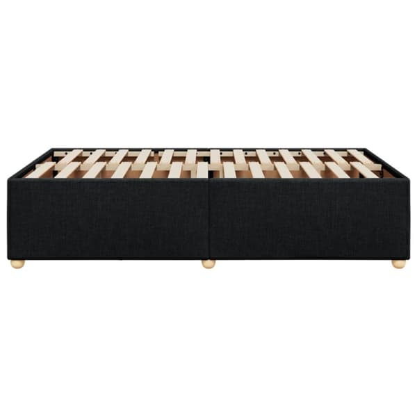 vidaXL Sengeramme svart 120x190 cm stoff