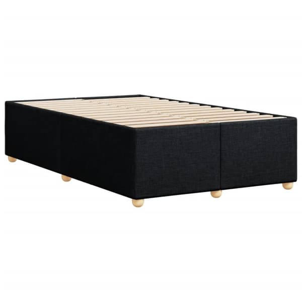 vidaXL Sengeramme svart 120x190 cm stoff