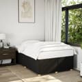 Miniatyrbilde 2 av 10: vidaXL Sengeramme svart 120x190 cm stoff