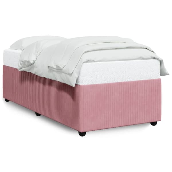 vidaXL Sängram rosa 80x200 cm sammet