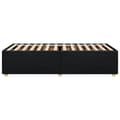 Miniatyrbilde 6 av 10: vidaXL Sengeramme svart 90x190 cm stoff