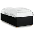 Miniatyrbilde 2 av 10: vidaXL Sengeramme svart 90x190 cm stoff