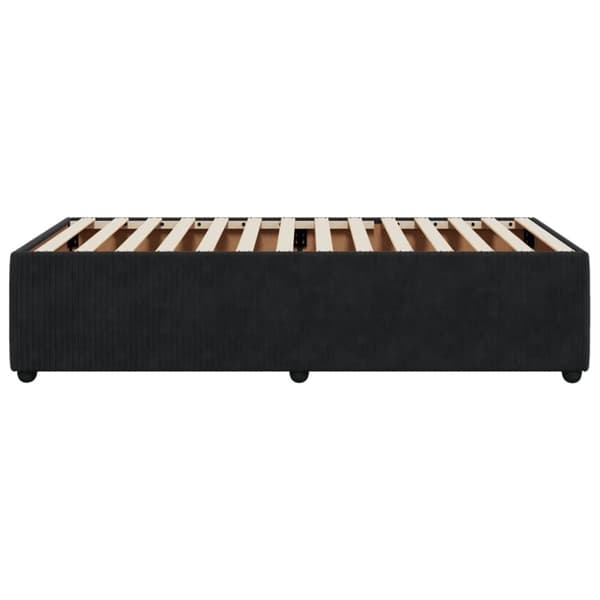 vidaXL Sängynrunko musta 80x200 cm sametti