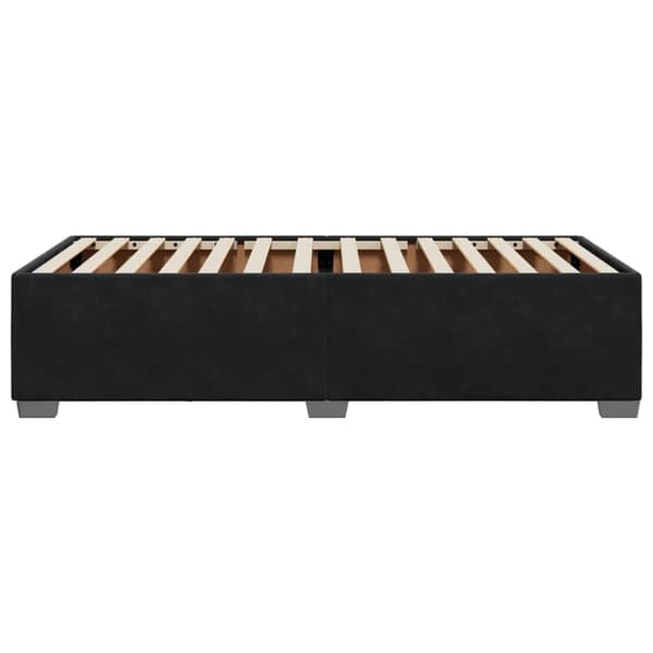 vidaXL Sängynrunko musta 90x190 cm sametti