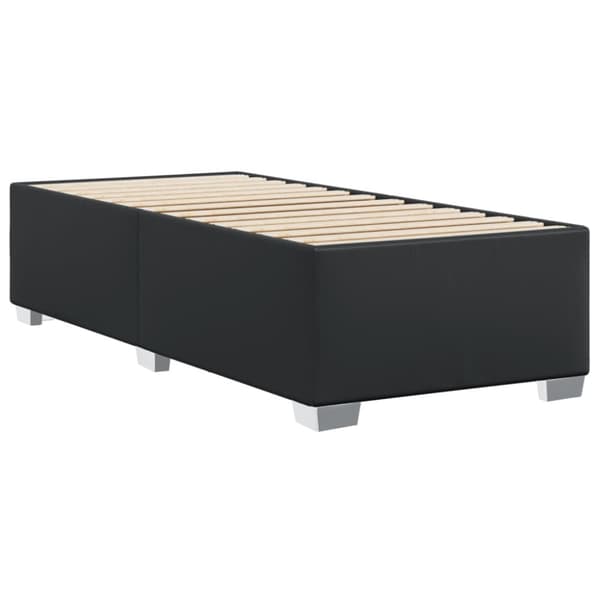 vidaXL Sängram svart 90x190 cm konstläder
