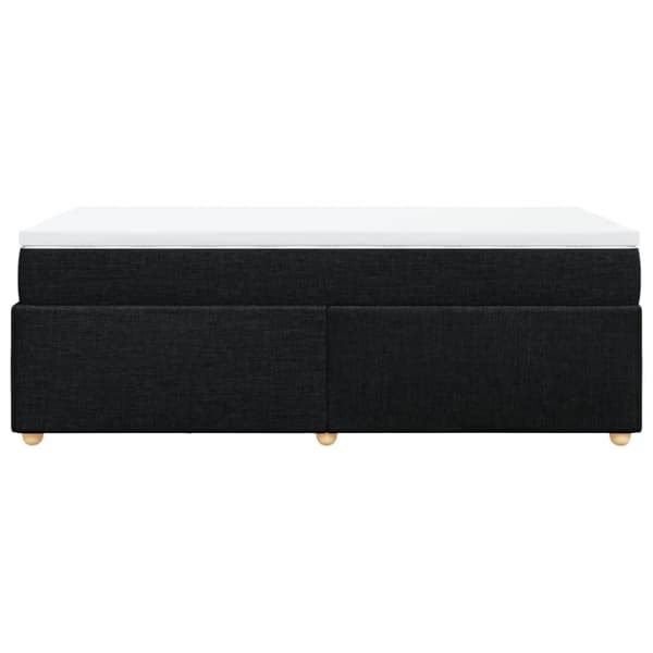 vidaXL Jenkkisänky patjalla musta 90x200 cm kangas