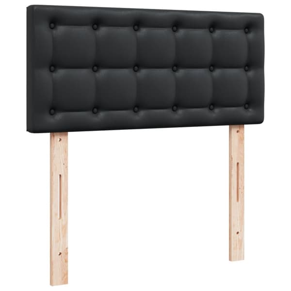 vidaXL Jenkkisänky patjalla musta 90x190 cm keinonahka