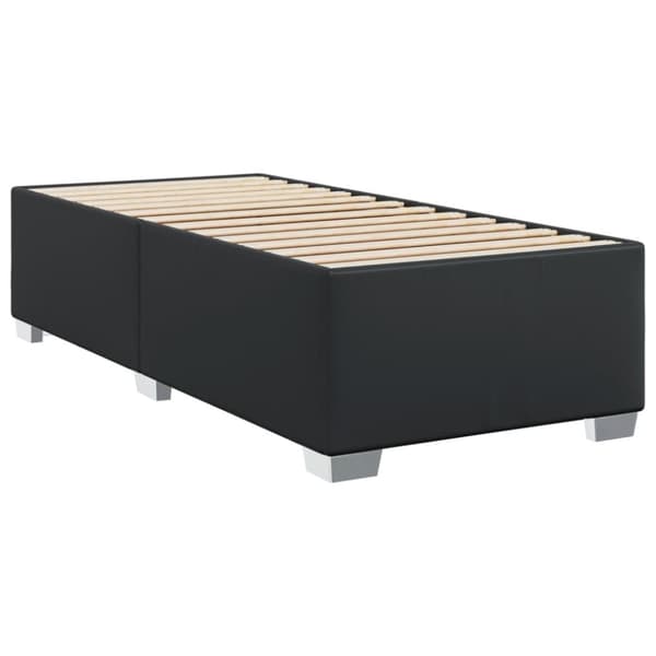 vidaXL Jenkkisänky patjalla musta 90x190 cm keinonahka