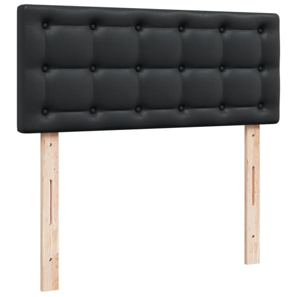 vidaXL Jenkkisänky patjalla musta 120x200 cm keinonahka