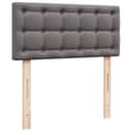 Pikkukuva 8 / 11: vidaXL Jenkkisänky patjalla harmaa 100x200 cm keinonahka