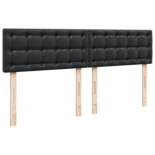 vidaXL Jenkkisänky patjalla musta 200x200 cm keinonahka