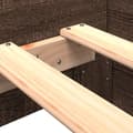 Miniatyrbilde 8 av 10: vidaXL Sengeramme uten madrass brun eik 90x190 cm konstruert tre