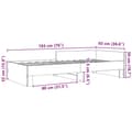 Miniatyrbilde 10 av 10: vidaXL Sengeramme uten madrass brun eik 90x190 cm konstruert tre
