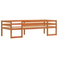 Miniatyrbilde 3 av 11: vidaXL Sengeramme for barn voksbrun 75x190 cm heltre furu