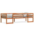 Miniatyrbilde 2 av 11: vidaXL Sengeramme for barn voksbrun 75x190 cm heltre furu
