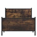Pikkukuva 6 / 11: vidaXL Metallinen sängynrunko ilman patjaa savutammi 100x200 cm