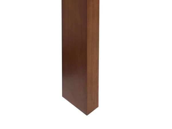 Seng Mørk Træ 180 x 200 cm Moderne Dobbeltseng med Sengegavl To Mands Lav Sengeramme Minimalistisk Design Træseng