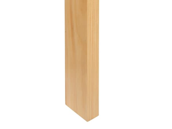 Seng Lyst Træ 140 x 200 cm Klassisk Trekvart Seng med Sengegavl Halvandenmandsseng Lav Sengeramme Minimalistisk Design Træseng